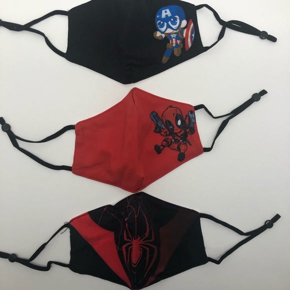 3-Pack kids Superhero Masks with Filters - Picture 3 of 6